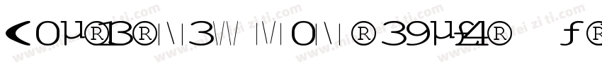 Courier New Mon Regular10 Fri Sep字体转换